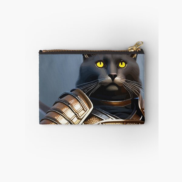 Item preview, Cool Cat Wearing Samurai Armor Holding Sword designed and sold by ArtisticAllure1.
