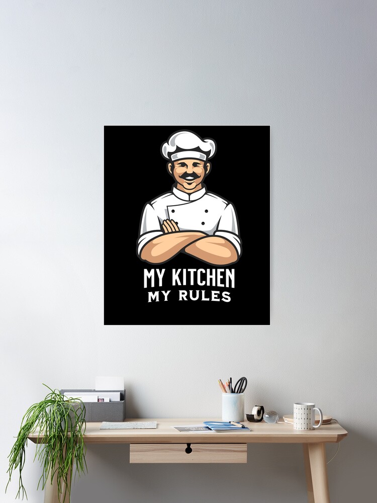 Head Chef My Kitchen Funny Slogan Apron for Sale by aSimpleMind