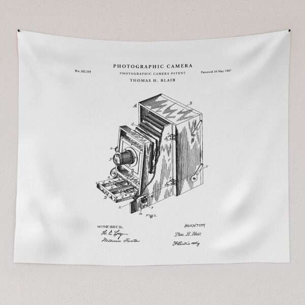 Item preview, Camera Patent Drawing Blueprint designed and sold by Vintago.