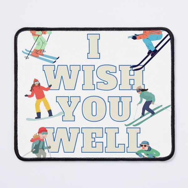 Item preview, I Wish You Well Skiing Funny Meme designed and sold by ecdato.