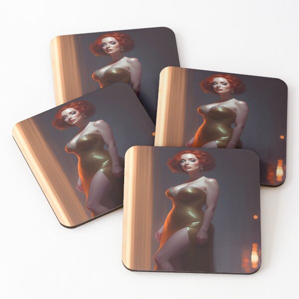 Item preview, Scarlet-Haired Seductress Pin-Up designed and sold by PinUpPavilion.