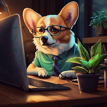 Gaming Corgi - The Cutest Gamer Pup! Art Print for Sale by Epicsessed