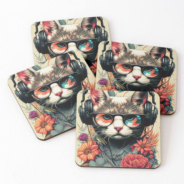 Item preview, Cat Portrait in Style 5th Edition designed and sold by neuzoticart.