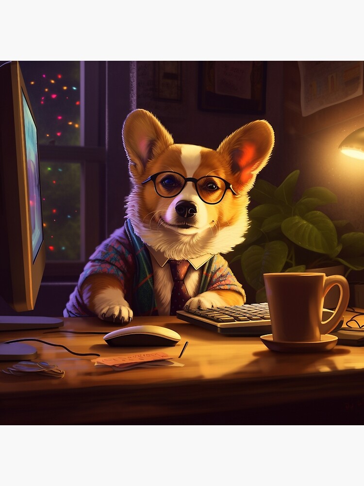 Gaming Corgi - The Cutest Gamer Pup! Art Print for Sale by Epicsessed