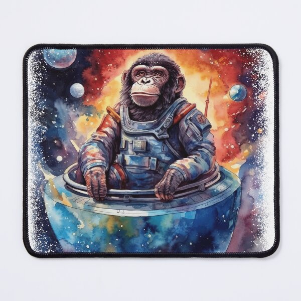 Item preview, Blast Off to Dreamy Skies with a Chimpanzee in a Spacesuit designed and sold by Dontobiasshop.