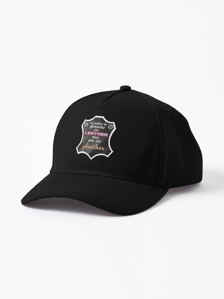 Pleather baseball cap online