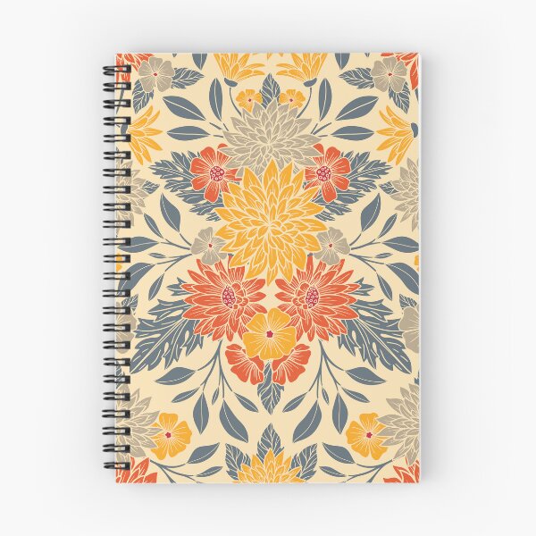 Item preview, Warm Yellow, Orange & Blue Floral designed and sold by somecallmebeth.