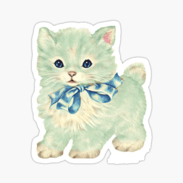 Artikel-Vorschau von Kokette Vintage Katze, designt und verkauft von Pixiedrop.