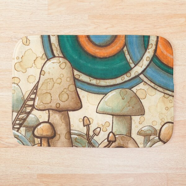 Item preview, Circles in the Sky with Mushrooms designed and sold by Ro K..