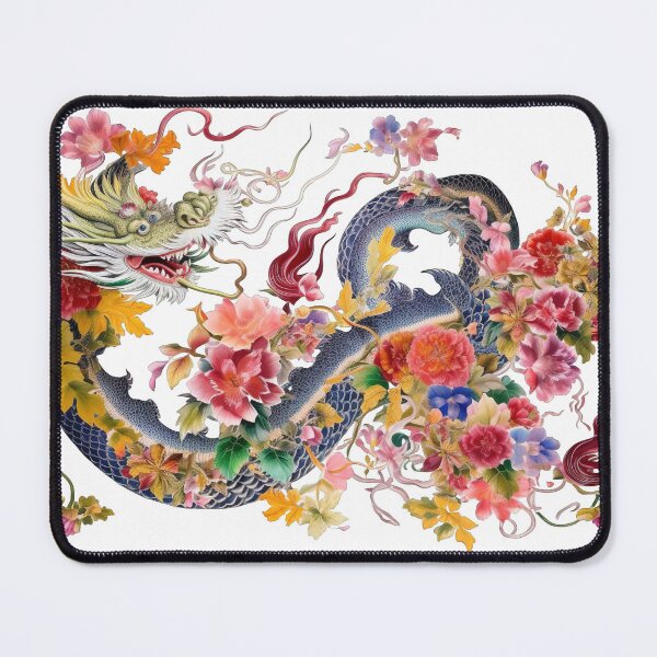 Item preview, Chinese traditional beautiful dragon overflowing with flowers 1 designed and sold by jetaiart.