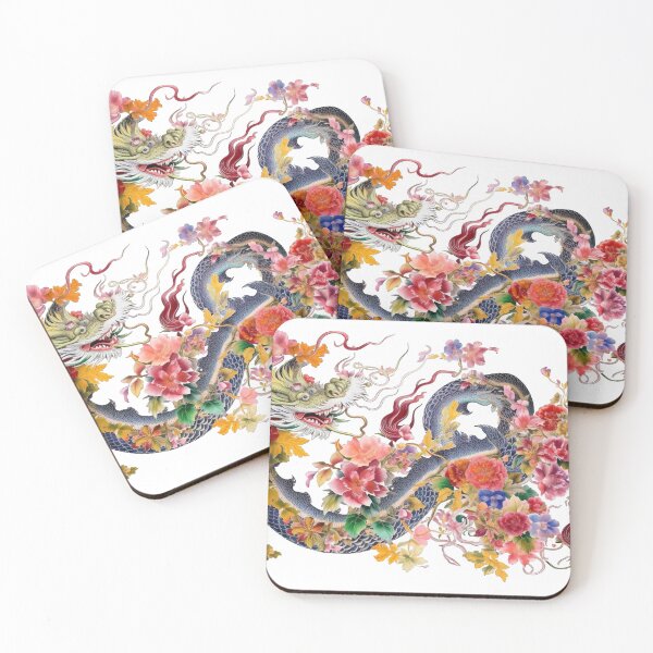 Item preview, Chinese traditional beautiful dragon overflowing with flowers 1 designed and sold by jetaiart.