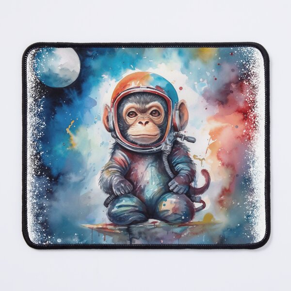 Item preview, Dreamy Space Exploration with a Chimpanzee in a Spacesuit designed and sold by Dontobiasshop.