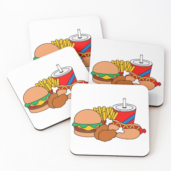 Item preview, Cute Burger, Hotdog, Fries, Chicken and Soda Feast designed and sold by OrderofOps.