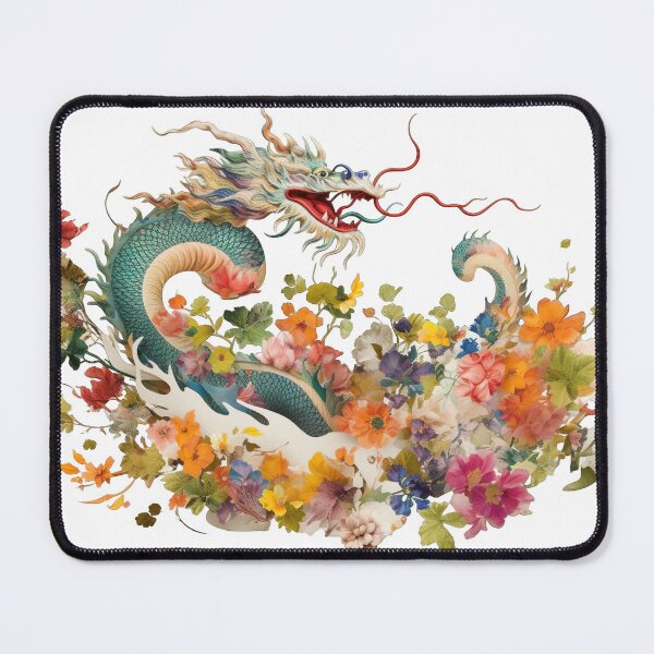 Item preview, Chinese traditional beautiful dragon overflowing with flowers 3 designed and sold by jetaiart.