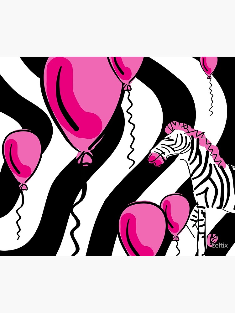 Little Pink Zebra's Dream Balloons by celtix