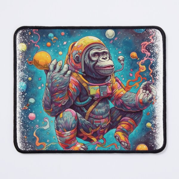 Item preview, A Chimpanzee's Dreamy Space Expedition in a Spacesuit designed and sold by Dontobiasshop.
