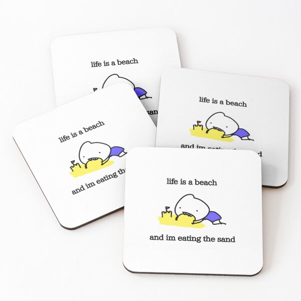 Item preview, life is a beach and im eating the sand designed and sold by draweringmashin.