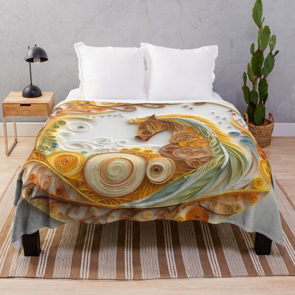 Item preview, Earth Horse - Quilled Paper Artwork - AI Generated designed and sold by Quilluminations.