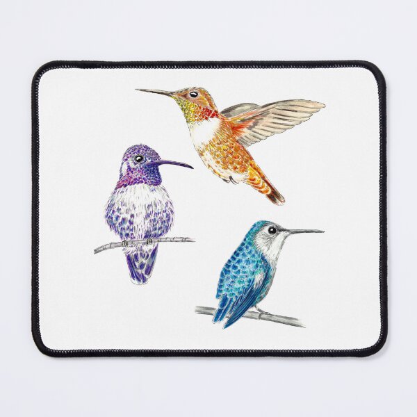 Item preview, Trio of Illustrated Hummingbirds designed and sold by Sockstomistic.