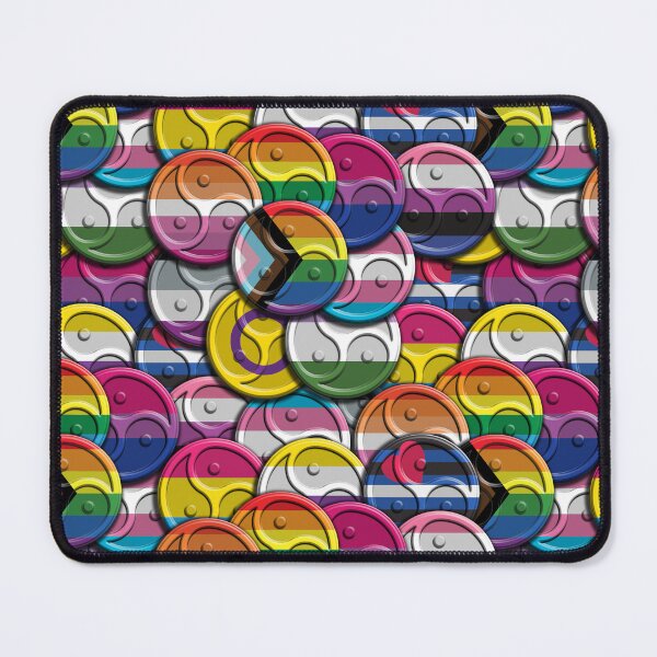 Item preview, LGBTQIA Plus Pride Flags in Triskelions shapes designed and sold by TheirChoice.