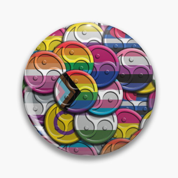Item preview, LGBTQIA Plus Pride Flags in Triskelions shapes designed and sold by TheirChoice.