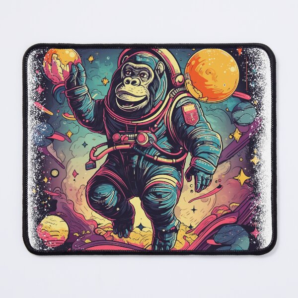 Item preview, Discover the Dreamy Cosmos with a Chimpanzee in a Spacesuit designed and sold by Dontobiasshop.