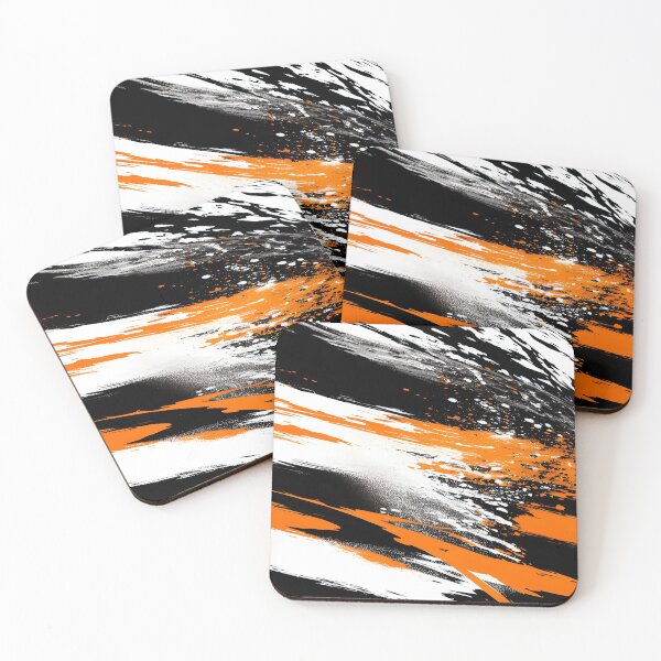 Item preview, Blast of Orange and Black Painted Splash designed and sold by deniselynnimage.