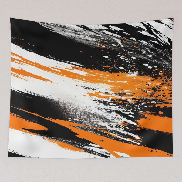 Item preview, Blast of Orange and Black Painted Splash designed and sold by deniselynnimage.