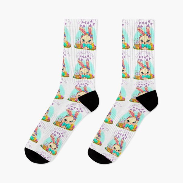 Item preview, Fancy Bunny with Bowtie and Sweet Heart Happy Easter Products designed and sold by chicink.