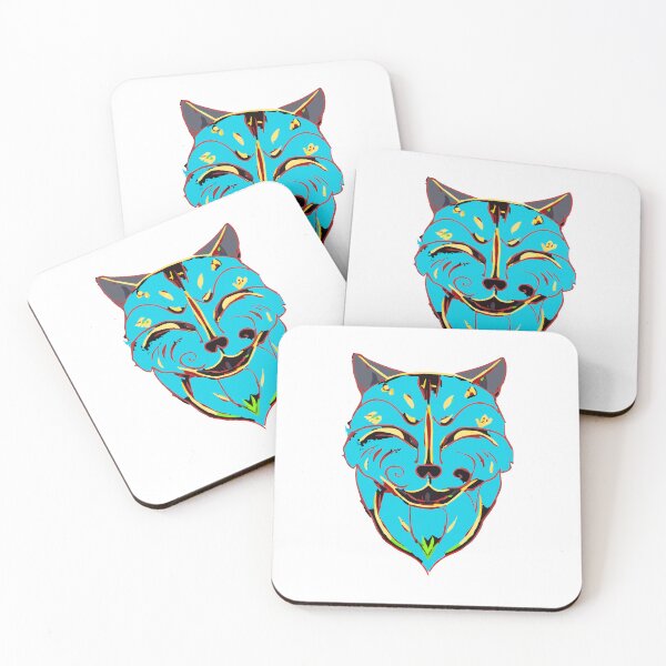 Item preview, Blue Cat Head illustration designed and sold by spyduckz.