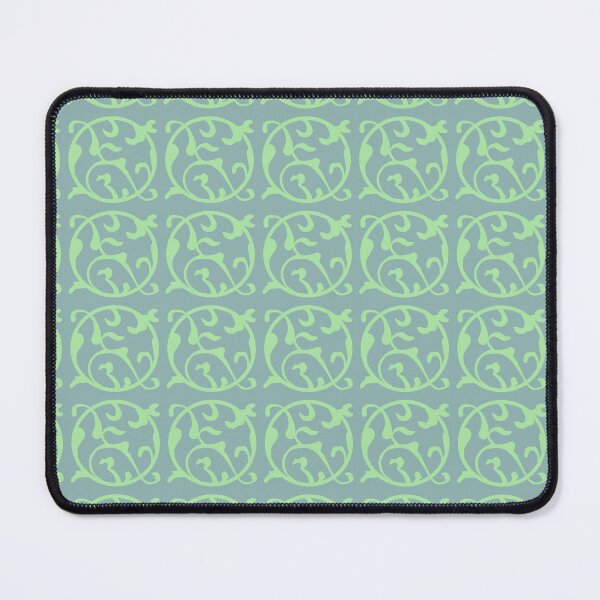 Item preview, Vintage border, Art Nouveau, curves, circle - green designed and sold by NurturingSpirit.