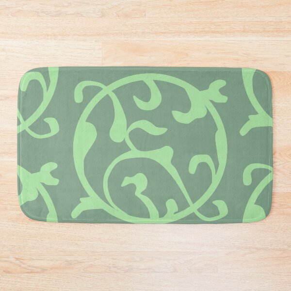 Item preview, Vintage border, Art Nouveau, curves, circle - green designed and sold by NurturingSpirit.
