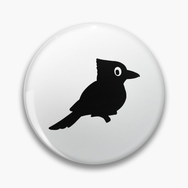 Item preview, Linda silueta de Bluejay en blanco y negro con ojos tontos designed and sold by OrderofOps.