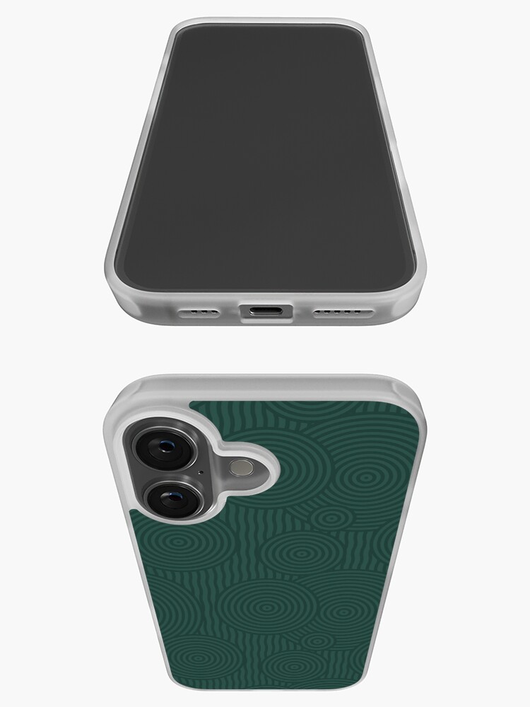 iPhone - 前　 Ancient Zonai Swirl Pattern (Dark/Green)