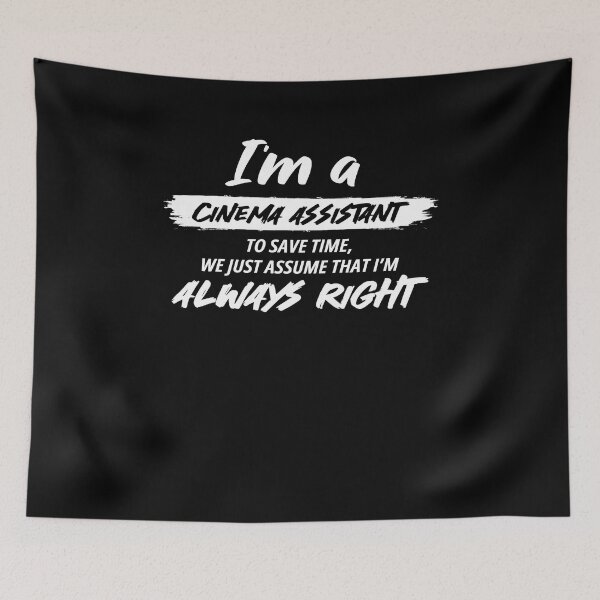 Item preview, Cinema Assistant Job Gift for every Cinema Assistant Funny Slogan Hobby Work Worker Fun Essential designed and sold by Soul-Inspirer.