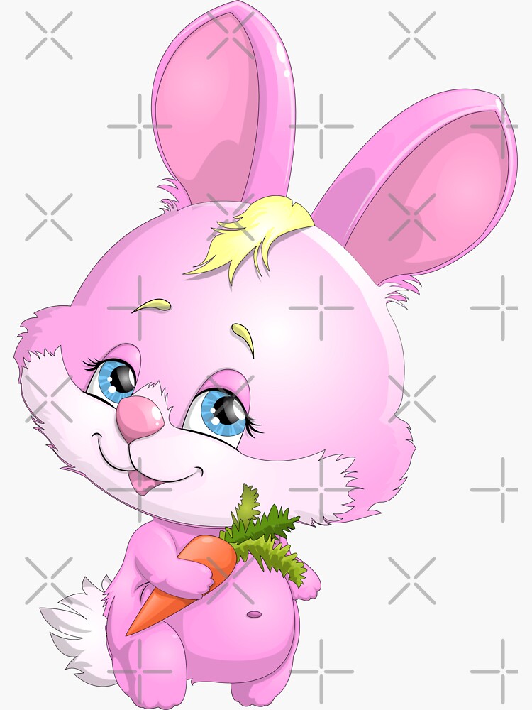 Coquette rabbit sticker ? Sticker for Sale by preciousdesignz