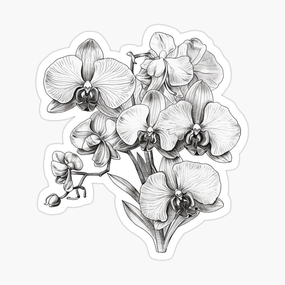 Orchid Tattoo by Anna Reh  Tattoo Insider