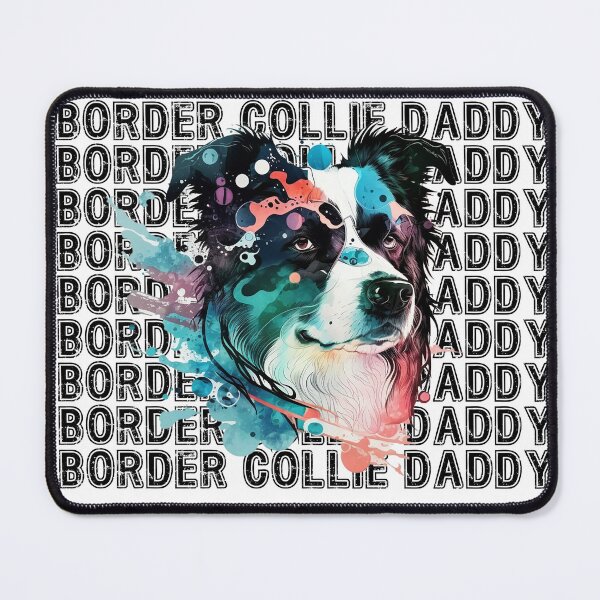 Item preview, Retro Border Collie Daddy Color Splash designed and sold by June Market.