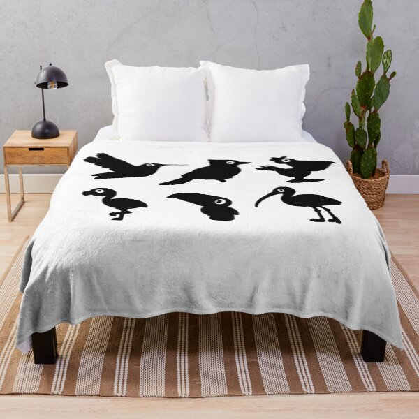 Item preview, Siluetas de pájaros en blanco y negro con ojos tontos designed and sold by OrderofOps.