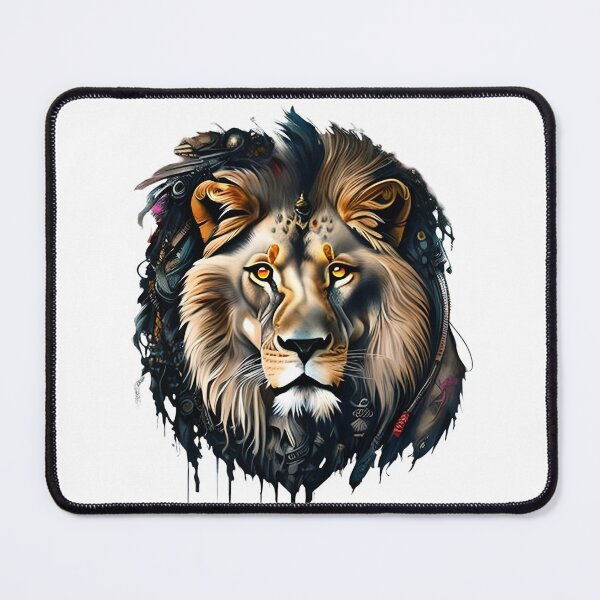 Item preview, Lion Art With Watercolor designed and sold by ai2art.