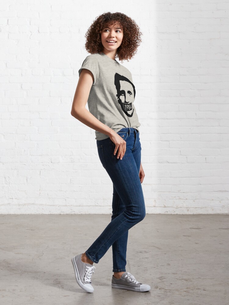 Thumbnail 6 of 7, Classic T-Shirt, George Orwell [1984] - Censorship Tape designed and sold by thedrumstick.