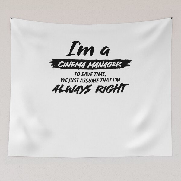 Item preview, Cinema Manager Job Gift for every Cinema Manager Funny Slogan Hobby Work Worker Fun Essential designed and sold by Soul-Inspirer.