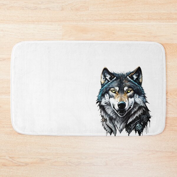 Item preview, Wolf Art With Watercolor 2 designed and sold by ai2art.