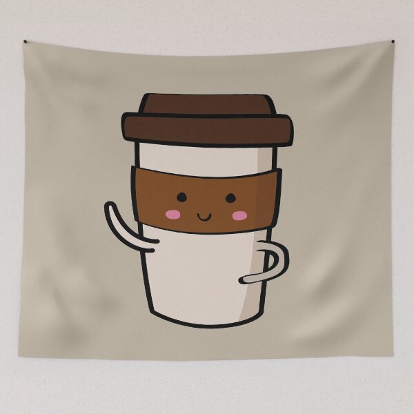 Item preview, Cute Take Away Coffee illustration designed and sold by CutestShopEver.