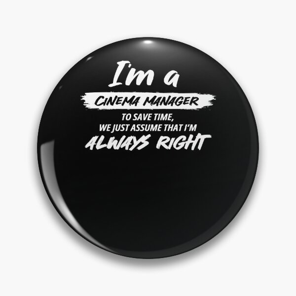 Item preview, Cinema Manager Job Gift for every Cinema Manager Funny Slogan Hobby Work Worker Fun Essential designed and sold by Soul-Inspirer.