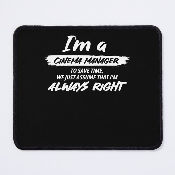 Item preview, Cinema Manager Job Gift for every Cinema Manager Funny Slogan Hobby Work Worker Fun Essential designed and sold by Soul-Inspirer.