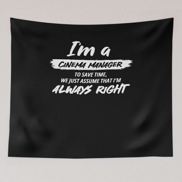 Item preview, Cinema Manager Job Gift for every Cinema Manager Funny Slogan Hobby Work Worker Fun Essential designed and sold by Soul-Inspirer.