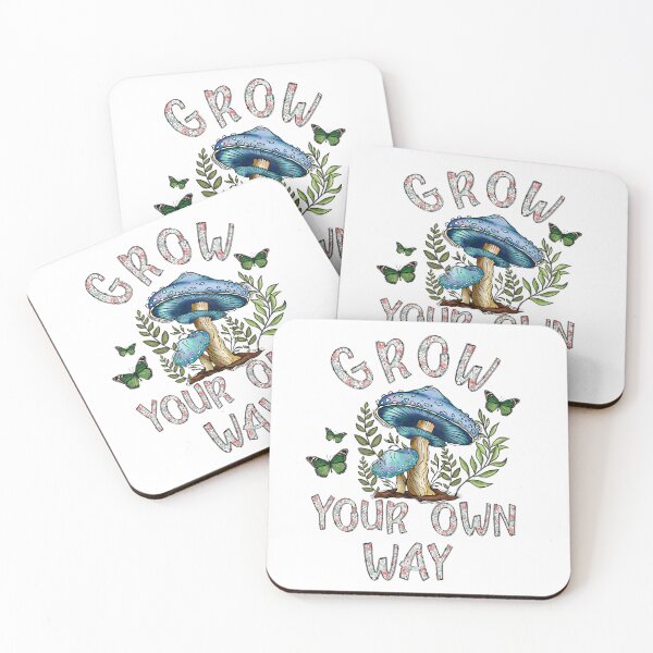 Item preview, Grow Your Own Way, Cottagecore mushroom, Boho Hippie Design designed and sold by desireedickens.
