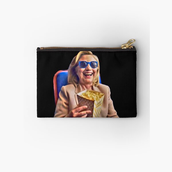 Item preview,  Hillary grinning with popcorn designed and sold by Signs for Dark Times.