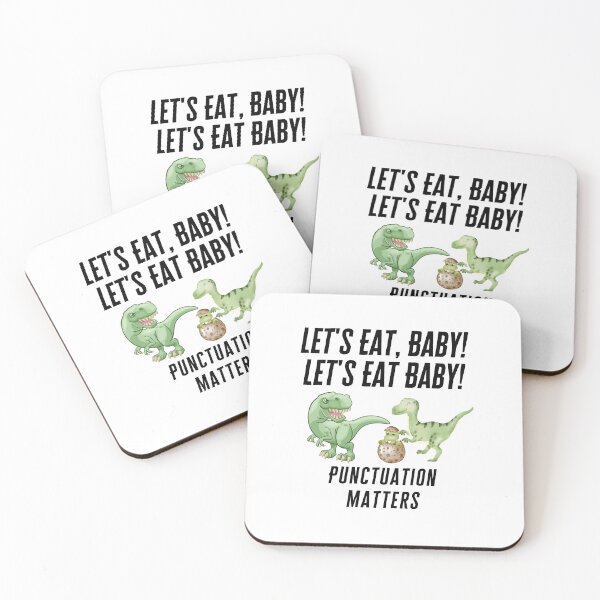 Item preview, Let's Eat, Baby! Let's Eat Baby! Punctuation Matters designed and sold by Willow65625.